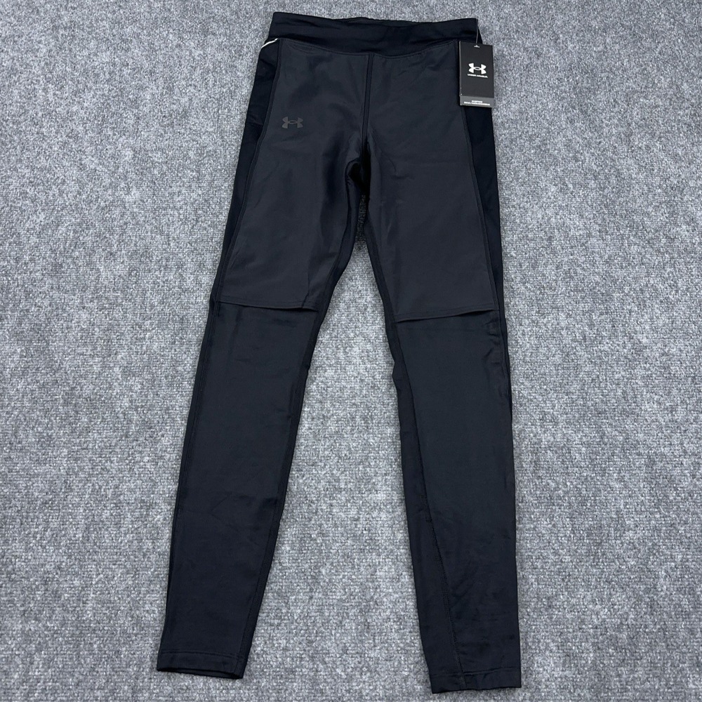 NEW Under Armour UA Qualifier Cold Tights Women's Small Black Full Length Run